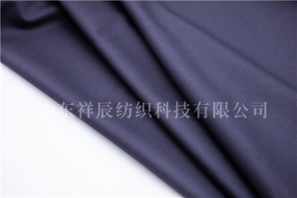 藏青弹力单面哔叽70W/25.5P/L4/0.5，80s/2*2，290g/m