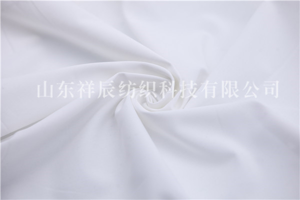 涤棉麻平纹绸-漂白