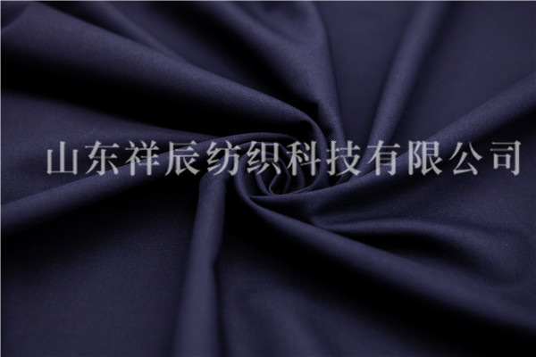 藏青缎背哔叽，T/R 80/20，380g/m